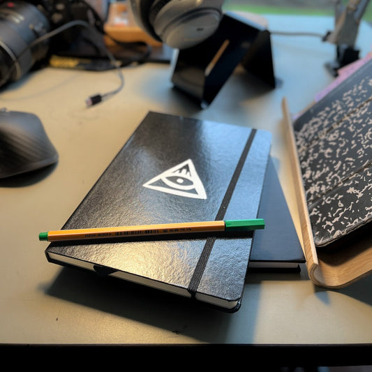 Hardcover bound notebook